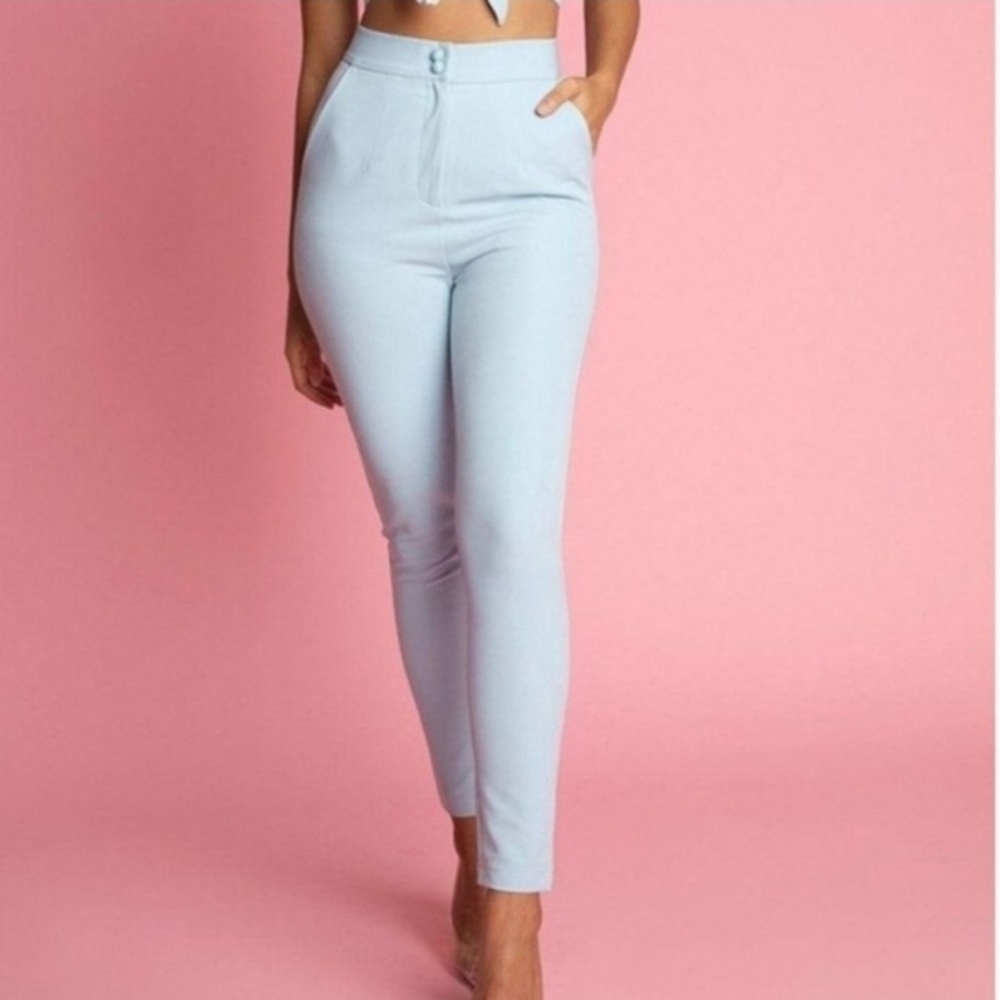AVBER x MESHKI Light Blue Women's Pants